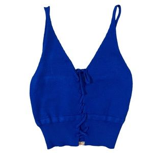 Royal Blue Crop Top